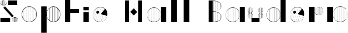 Sophie Hall Baudern Font