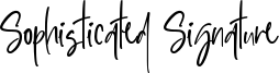 Sophisticated Signature Font