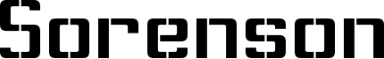 Sorenson Font
