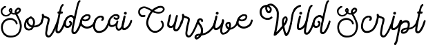 Sortdecai Cursive Wild Script Font