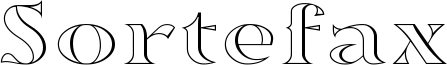 Sortefax Font
