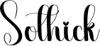Sothick Font