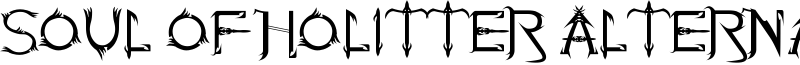 Soul Of Holitter Alternative Font