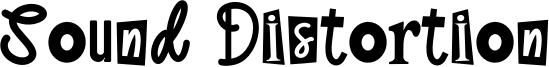 Sound Distortion Font