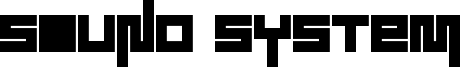 Sound System Font