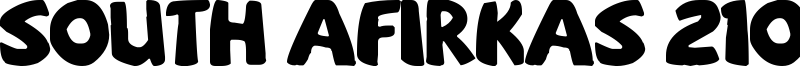 South Afirkas 2100 Font