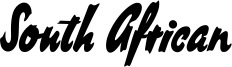 South African Font