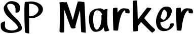 SP Marker Font