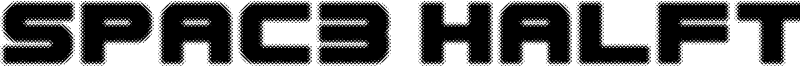 Spac3 Halftone Font