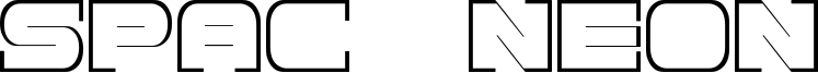 Spac3 neon Font