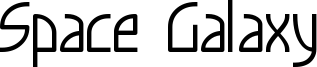 Space Galaxy Font