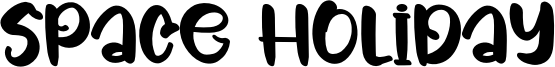 Space Holiday Font