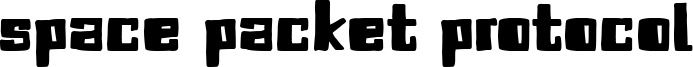Space Packet Protocol Font