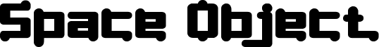 Space Object Font
