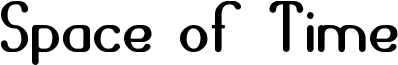 Space of Time Font