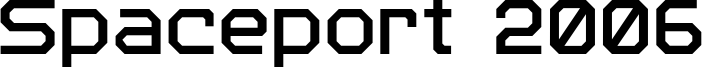Spaceport 2006 Font