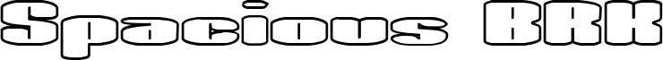 Spacious BRK Font