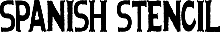 Spanish Stencil Font