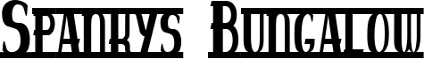 Spankys Bungalow Font