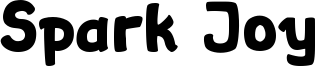 Spark Joy Font