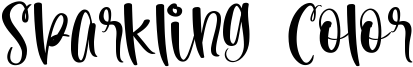 Sparkling Color Font