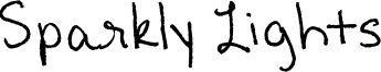 Sparkly Lights Font