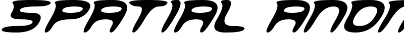 Spatial Anomaly Font