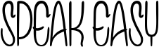 Speak Easy Font