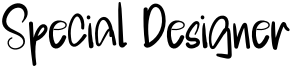 Special Designer Font