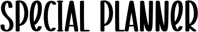 Special Planner Font