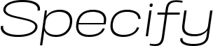 SpecifyPERSONAL-ExpLightItalic.ttf