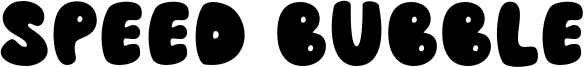 Speed Bubble Font