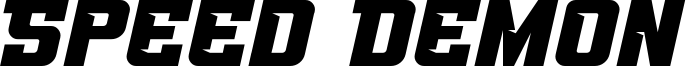 Speed Demon Font