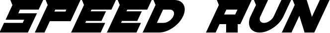 Speed Run Font