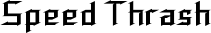 Speed Thrash Font