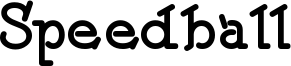 Speedball Font