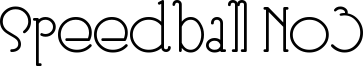 Speedball No3 Font