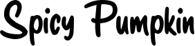 Spicy Pumpkin Font