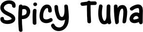 Spicy Tuna Font