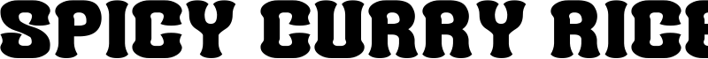 Spicy Curry Rice G Font