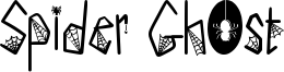 Spider Ghost Font