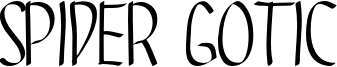 Spider Gotic Font