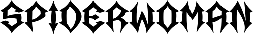 Spiderwoman Font