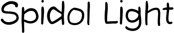 Spidol Light Font
