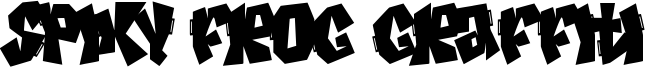 Spiky Frog Graffiti Font