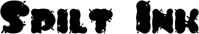 Spilt Ink Font