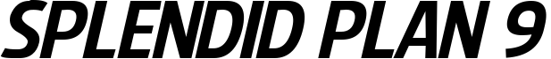 Splendid Plan 9 Italic.ttf
