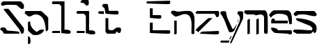Split Enzymes Font