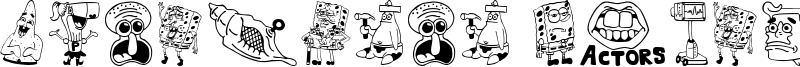 SpongeBoB Painting Font