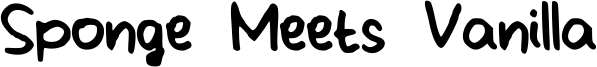 Sponge Meets Vanilla Font